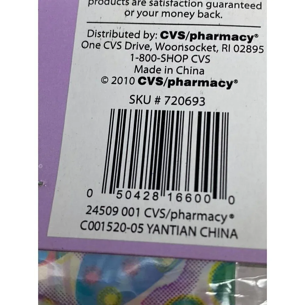 Vintage CVS Easter Basket Plastic Wrap Bags Gift Tags Presents